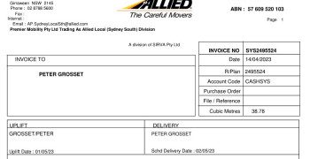 Thumbnail photo by Peter Grosset of Allied Pickfords Australia