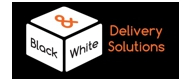 Black and White Delivery Solutions  Logo