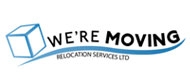 We're Moving Logo