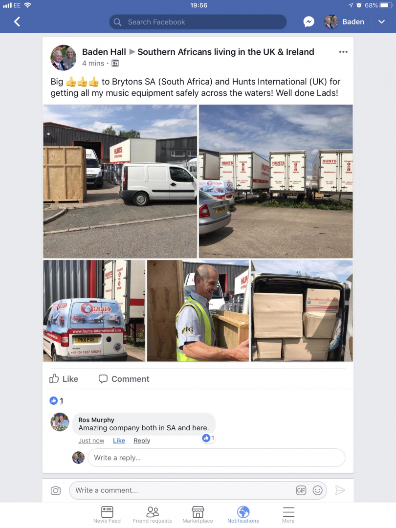 Second photo by Baden Hall of Hunts International - Large