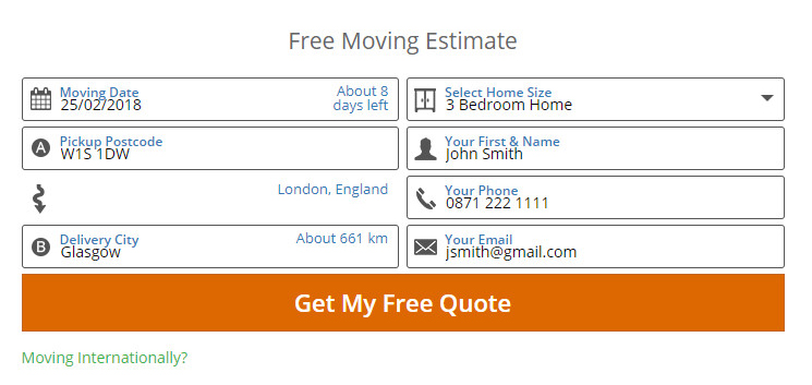 UK Moving leads form