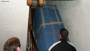 How to move a wardrobe a little way