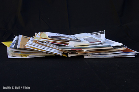 Pile of junk mail